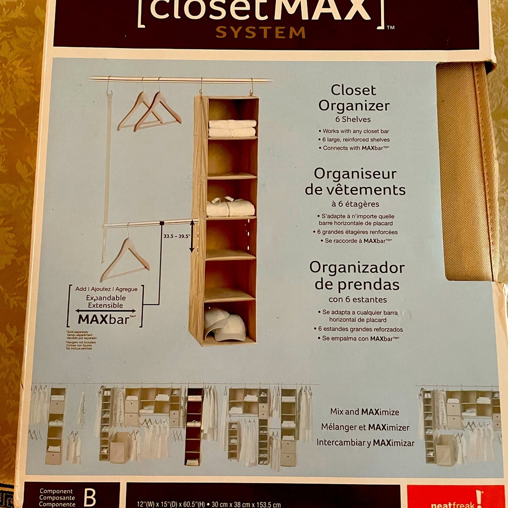New closet organizer
